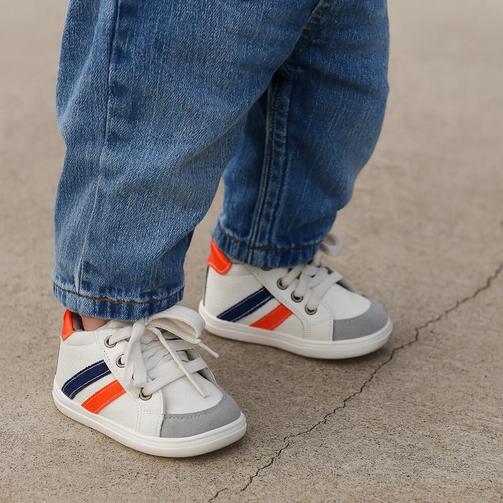Du Pareil Au Meme DPAM toddler boys leather sneakers